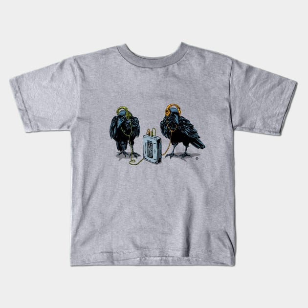 Crows Kids T-Shirt by dannybutcher